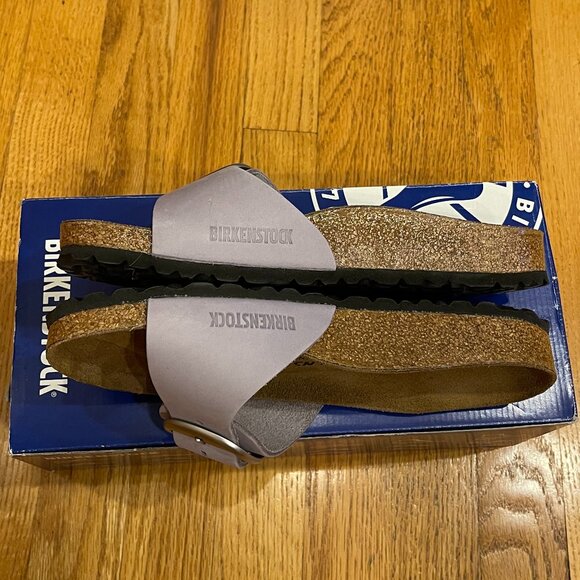 New Birkenstock Madrid Big Buckle Purple Fog Sandal Size 38 - Picture 5 of 7